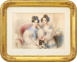 صورة مزدوجة للأساقفة ماريا تيريزا 1816-1867 وماريا كارولين 1825-1915 ، 1832.