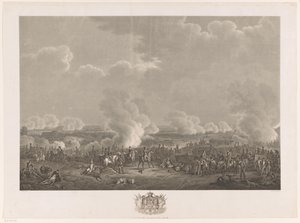 معركة واترلو 1815 اثنتا عشرة لوحة لوصول وتنصيب ويليام الأول في بروكسل ومعارك كواتر-براس وواترلو في عام 1815 (عنوان السلسلة) بواسطة جان بابتيست مادو