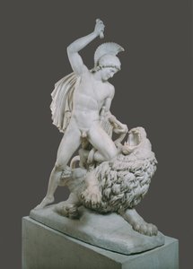 Bellerophon يقاتل Chimeira بواسطة يوهان نيبوموك شالر