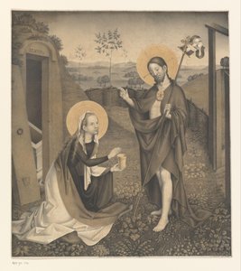 المسيح ومريم المجدلية في بستان مغلق أعمال من مجموعة الأخوين Boisserée (عنوان المسلسل) Galerie des Frères Boisseree (عنوان المسلسل)