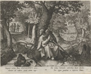 القديس سواتكوبيوس كنسك الحياة الفاضلة للناسك (عنوان المسلسل) Trophaeum vitae solitariae (عنوان السلسلة) بواسطة يوهان سادلر (أنا)