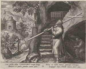 القديس ثيودوروس تيرو كنسك الحياة الفاضلة للناسك (عنوان المسلسل) Trophaeum vitae solitariae (عنوان السلسلة) بواسطة يوهان سادلر (أنا)