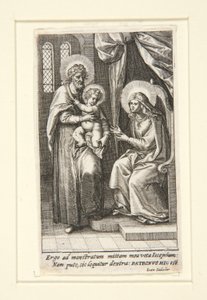 العائلة المقدسة بواسطة Johann Sadeler I