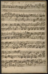 إضافة MS 35021 ، f.14 Prelude 17 è Fugue ، من "Das Wohltemperierte Clavier"