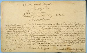 تكريس بخط اليد لـ "Brandenburger Concertos" إلى كريستيان لودفيج ، Margrave of Brandenburg 24 مارس 1721 (قلم وحبر على ورق)