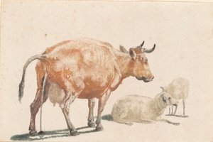 بقرة التبول ، 1690s. بواسطة يوهان تيلر