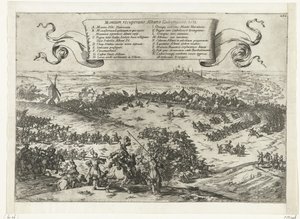 ألفا يحاصر بيرغن في Henegouwen ، 1572 انتعاش الجبال ، ألبانو جوبرناتور. 1572 (العنوان على الكائن) بواسطة يوهان فيلهلم باور