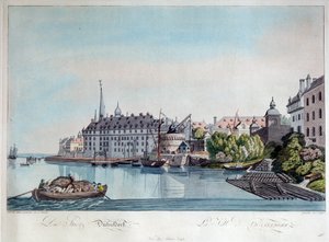 منظر دوسلدورف قبل القصف الفرنسي في 6 أكتوبر 1794 ، 1798.