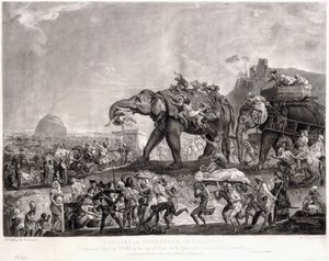 سفارة هايدربيك إلى كالكوتا ، من وزير أودي ، عن طريق باتنا ، في عام 1788 ، لمقابلة اللورد كورنواليس ، ج. 1800
