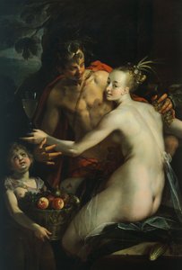 باخوس ، فينوس وكوبيد ، بقلم هانز فون آخن (1552-1615)