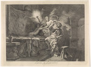 سيريس يمنع قتل تريبتوليموس Lyncus و Loup-cervier (العنوان على الكائن) مشاهد توراتية وأسطورية واستعاريّة (عنوان المسلسل) بواسطة جيرارد دي لايرس