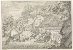 منظر للشلال العظيم لمناظر شارتروز الطبيعية في جبال شارتروزر (عنوان السلسلة)