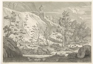 واد مع قطيع من الغنم المناظر الطبيعية في جبال شارتروزر (عنوان السلسلة)