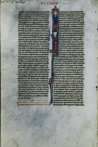 الأولي I مع Elimelech و Naomi: Leaf from Latin Latin 1 of 2 Excised Leaves، c. 1250. بواسطة استوديو يوهانس غروش