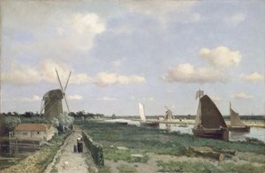 منظر لقناة Trekvliet بالقرب من لاهاي ، 1870