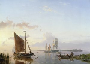 سفن الإبحار في مصب ، 1853