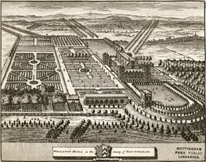 Wollaton Hall and Park Nottingham، Nottinghamshire، c1707