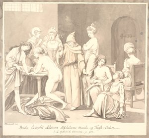 "Brother Cornelius Adrians Absolutions Maade og Tugte = Orden. / JL Gottefriidi Chronica. p. 908."