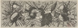 بانوبلي. إفريز بأذرع رومانية ، الجزء السفلي Panoplia sev armamentarium… (عنوان السلسلة) بواسطة هانز فريدمان دي فريس