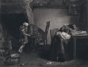 رسم توضيحي لعودة الجندي لروبرت بيرنز (نقش) بواسطة يوحنا (بعد) فيد