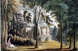 صوفيا لودج ، من "مستودع الفنون" لأكرمان ، نُشر عام 1826 (لون ليثو)