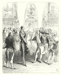 الأمير ألبرت والمفوضون الملكيون في المعرض الكبير لعام 1851 ، كريستال بالاس ، هايد بارك ، لندن (نقش) بواسطة جون (بعد) جيلبرت