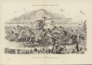 النصب التذكارية للمعرض الكبير 1851 ، سباق دربي العظيم لثمانية عشر ومائة وواحد وخمسين (نقش) بواسطة يوحنا (بعد) علقة