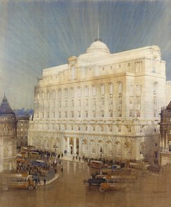 التصميم المعماري لمقر بنك ميدلاند ، الدواجن ، لندن بواسطة جون أ. و سوندرز ، تشارلز جوتش