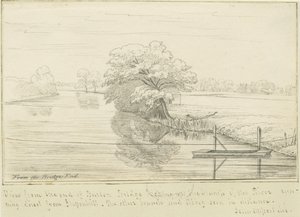بورتون أبون ترينت - نهر ترينت: الرسم بالقلم الجاف والحبر ، و [1799-1854] (رسم) بواسطة جون ألبورت