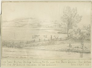 بيرتون أبون ترينت: رسم بالقلم والحبر ، 1818 بواسطة جون ألبورت