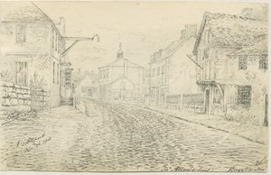 Rugeley Town: الرسم بالقلم الجاف والحبر ، 26 نوفمبر 1813 بواسطة جون ألبورت