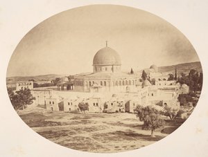 القدس ، موقع الهيكل على جبل موريا ، 1857.