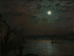 جسر ساوثوارك من ضوء القمر ، 1882 بواسطة جون اتكينسون جريمساو