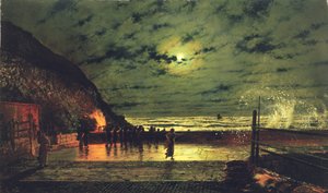 The Harbour Flare ، 1879 بواسطة جون اتكينسون جريمساو