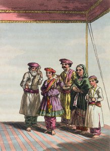 فتاة ترقص على الكحروة من معسكر محراتة 1813 (نقش ملون)