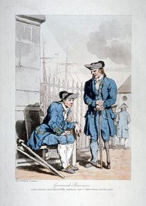 "Greenwich Pensioners" ، 1808 بواسطة جون أوغستوس أتكينسون