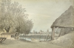 فيري هينكسي ، بالقرب من أكسفورد ، 15 يونيو 1789 (ألوان مائية فوق الجرافيت ، على الورق) بواسطة John Baptist Malchair