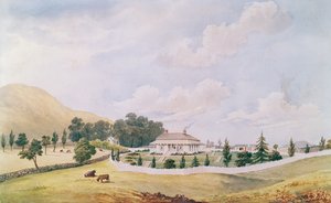 منزل هاري كوبليز ، ديفونبورت ، أوكلاند ، نيوزيلندا ، بني c.1867 (مرحاض أبيض صيني على ورق) بواسطة جون بار كلارك هويت