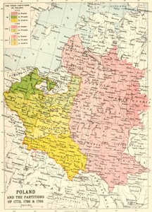 بولندا وأقسام 1772 ، 1793 و 1795 ، c1920.
