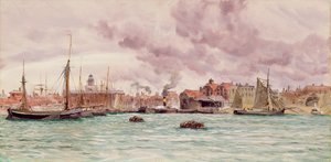 ميناء بورتسموث ، 1884 بواسطة جون بريت