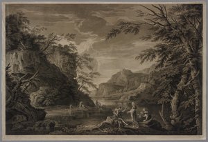 أبولو و العرافة ، 1779. بواسطة جون براون