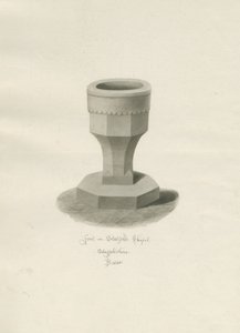 الخط في Statfold Chapel: رسم بني داكن ، 1848 بواسطة جون باكلر