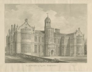Ingestre Hall: sepia drawing بواسطة جون باكلر