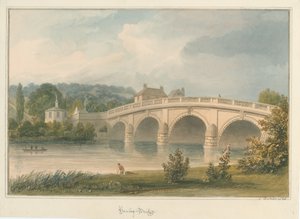 أوكسفوردشاير - هينلي على جسر التايمز ، 1826 بواسطة جون باكلر