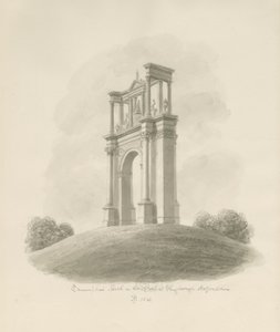 Shugborough - قوس النصر: رسم بني داكن بواسطة جون باكلر