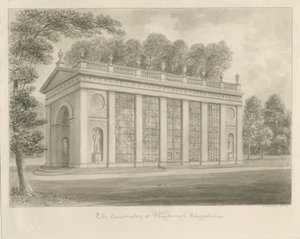 قاعة Shugborough - المعهد الموسيقي: رسم بني داكن بواسطة جون باكلر