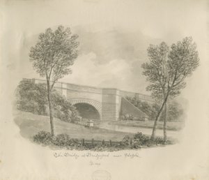 Stafford - Bridge at Bridgeford: sepia drawing بواسطة جون باكلر