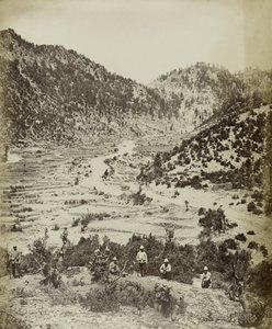 منظر للطريق الذي اتخذته الهجوم الأمامي لبيوار كوتال ، 1878-79