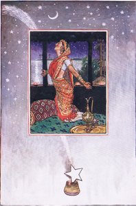 لا يوجد نسيم لتبريد حرارة الحب ، التوضيح من Garden of Kama (وكلمات أخرى من الهند) ، 1920 بواسطة جون بيام ليستون شو