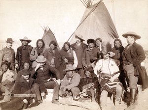 الزعماء الهنود والمسؤولون الأمريكيون في باين ريدج ، 1891 بواسطة جون سي جرابيل